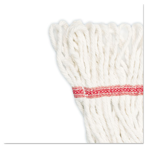 Picture of Super Loop Wet Mop Head, Cotton/Synthetic Fiber, 5" Headband, Large Size, White