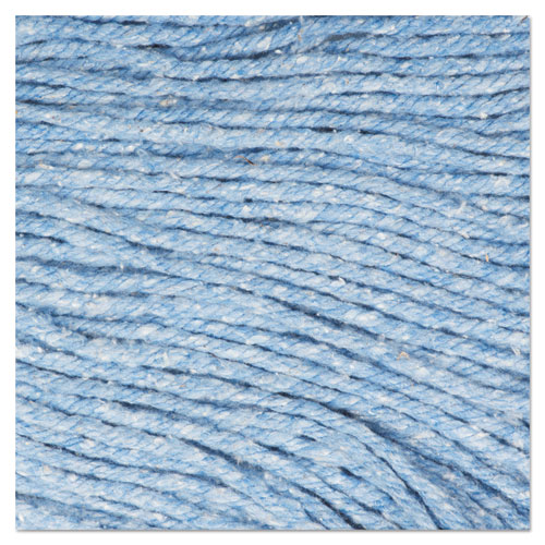 Picture of Super Loop Wet Mop Head, Cotton/Synthetic Fiber, 5" Headband, Large Size, Blue