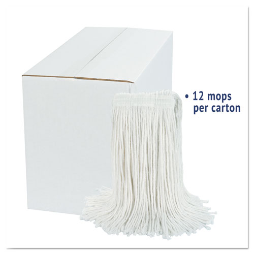 Picture of Cut-End Wet Mop Head, Rayon, No. 24, White, 12/Carton