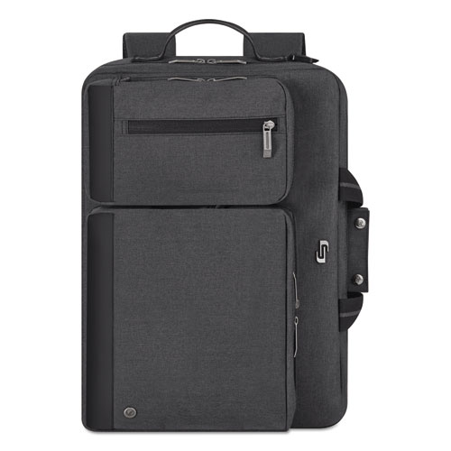 Picture of Urban Hybrid Briefcase, Fits Devices Up to 15.6", Polyester, 16.75" x 4" x 12", Gray