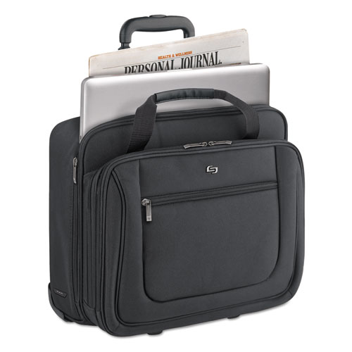 Picture of Classic Rolling Case, Fits Devices Up to 17.3", Polyester, 17.5 x 9 x 14, Black