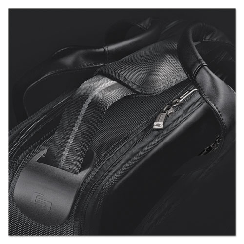 Picture of Classic Smart Strap Briefcase, Fits Devices Up to 16", Ballistic Polyester, 17.5 x 5.5 x 12, Black