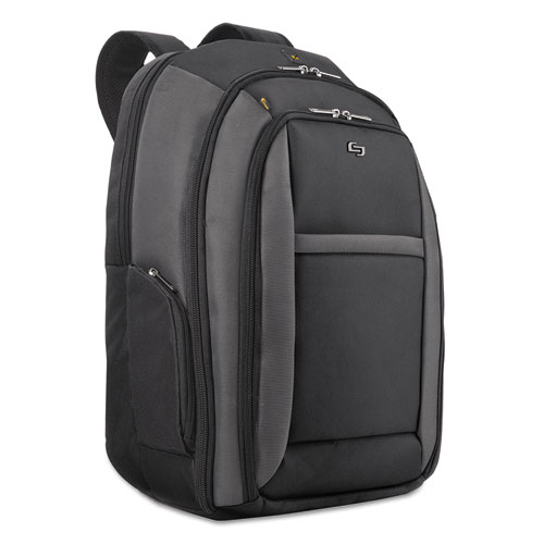 Picture of Pro CheckFast Backpack, Fits Devices Up to 16", Ballistic Polyester, 13.75 x 6.5 x 17.75, Black