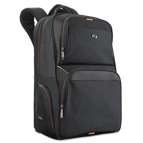 Picture of Urban Backpack, Fits Devices Up to 17.3", Polyester, 12.5 x 8.5 x 18.5, Black