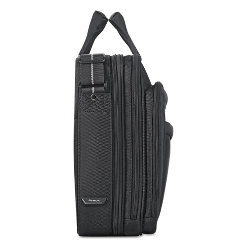 Picture of Pro CheckFast Briefcase, Fits Devices Up to 17.3", Polyester, 17 x 5.5 x 13.75, Black