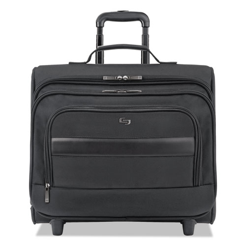 Picture of Classic Rolling Overnighter Case, Fits Devices Up to 15.6", Ballistic Polyester, 16.14 x 6.69 x 13.78, Black