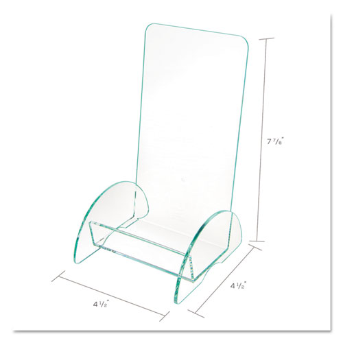 Picture of Euro-Style DocuHolder, Leaflet Size, 4.5w x 4.5d x 7.88h, Green Tinted