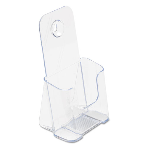 Picture of DocuHolder for Countertop/Wall-Mount, Leaflet Size, 4.25w x 3.25d x 7.75h, Clear