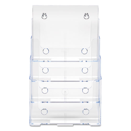 Picture of 4-Compartment DocuHolder, Magazine Size, 9.38w x 7d x 13.63h, Clear, Ships in 4-6 Business Days