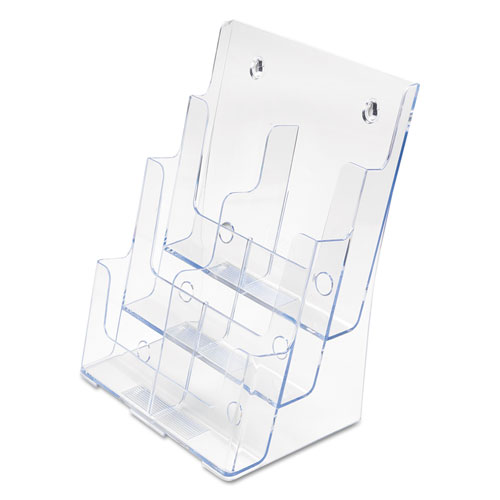 Picture of 6-Compartment DocuHolder, Leaflet Size, 9.63w x 6.25d x 12.63h, Clear, Ships in 4-6 Business Days