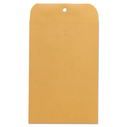 Picture of Kraft Clasp Envelope, #63, Square Flap, Clasp/Gummed Closure, 6.5 x 9.5, Brown Kraft, 100/Box