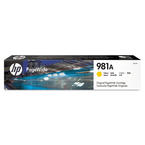 Picture of HP 981A, (J3M70A) Yellow Original PageWide Cartridge