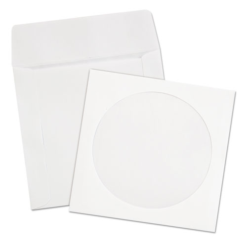 Picture of CD/DVD Sleeves, 1 Disc Capacity, White, 250/Box