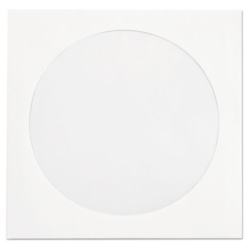 Picture of CD/DVD Sleeves, 1 Disc Capacity, White, 250/Box