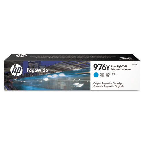 Picture of HP 976Y, (L0R05A) Extra High-Yield Cyan Original PageWide Cartridge