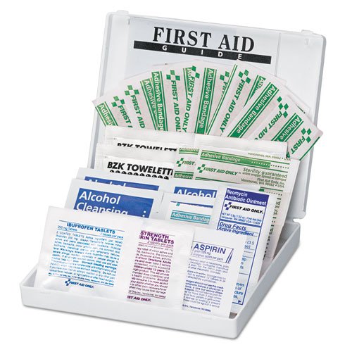 Picture of All-Purpose First Aid Kit, 34 Pieces, 3.74 x 4.75, 34 Pieces, Plastic Case