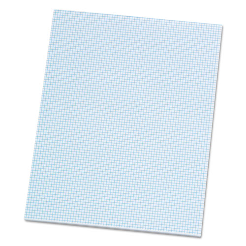 Quadrille Pads, Quadrille Rule (8 Sq/in), 50 White (heavyweight 20 Lb) 8.5 X 11 Sheets