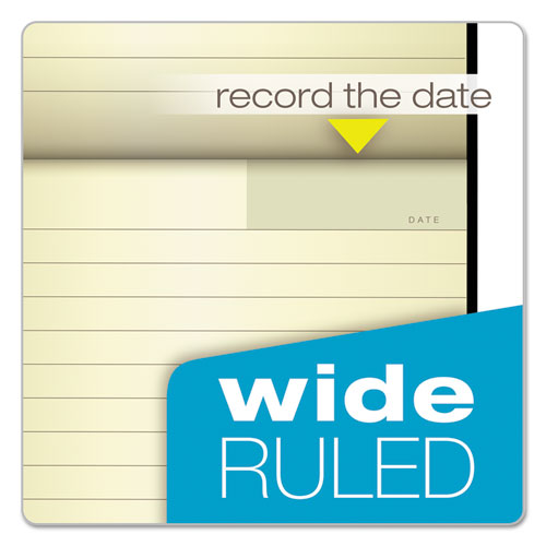Picture of Idea Collective Journal Pad with Hard Cover, Wide/Legal Rule, Black Cover, 120 Cream 5 x 8.25 Sheets
