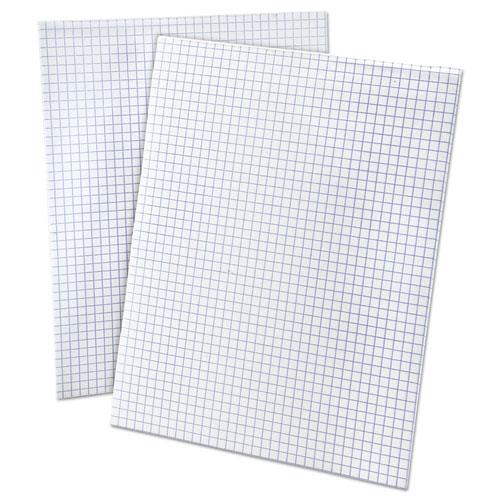 Quadrille Pads, Quadrille Rule (4 Sq/in), 50 White (standard 15 Lb) 8.5 X 11 Sheets