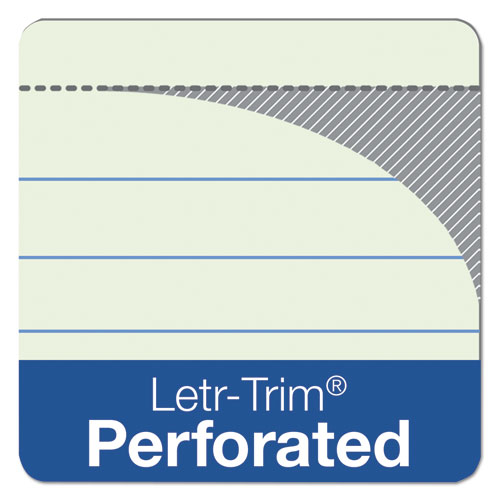 Picture of "The Legal Pad" Ruled Perforated Pads, Wide/Legal Rule, 50 Green-Tint 8.5 x 11.75 Sheets, Dozen
