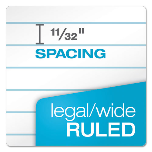 Picture of Docket Gold Ruled Perforated Pads, Wide/Legal Rule, 50 White 8.5 x 11.75 Sheets, 12/Pack