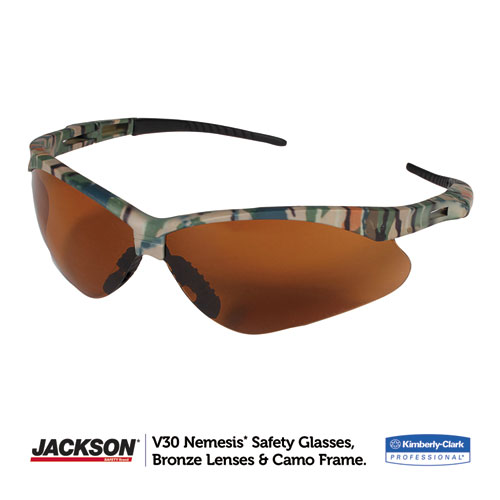 Picture of Nemesis Safety Glasses, Camo Frame, Bronze Lens