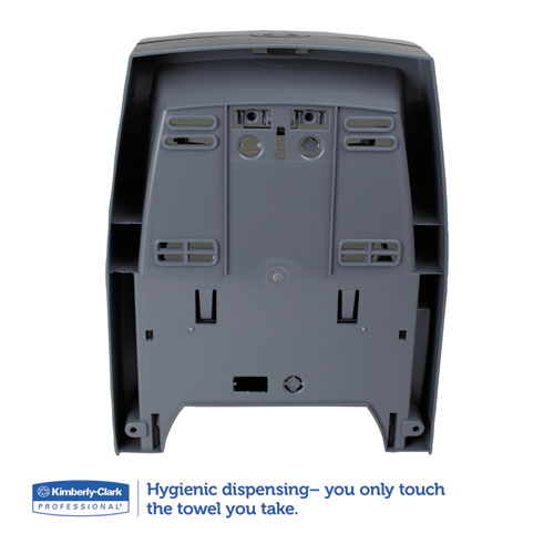 Picture of Sanitouch Hard Roll Towel Dispenser, 12.63 x 10.2 x 16.13, Smoke