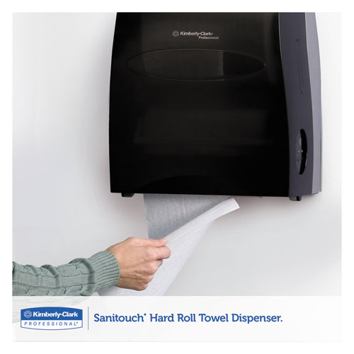 Picture of Sanitouch Hard Roll Towel Dispenser, 12.63 x 10.2 x 16.13, Smoke