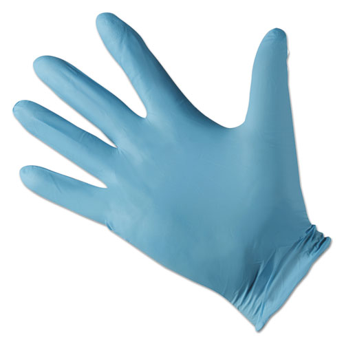 Picture of G10 Nitrile Gloves, Powder-Free, Blue, 242 mm Length, Large, 100/Box, 10 Boxes/Carton