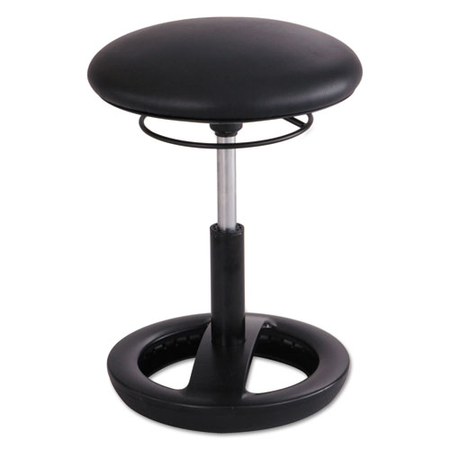 Picture of Twixt Desk Height Ergonomic Stool, Supports Up to 250 lb, 22.5" Seat Height, Black Seat, Black Base