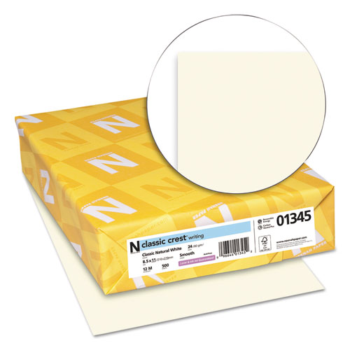 Picture of CLASSIC CREST Stationery, 24 lb Bond Weight, 8.5 x 11, Classic Natural White, 500/Ream