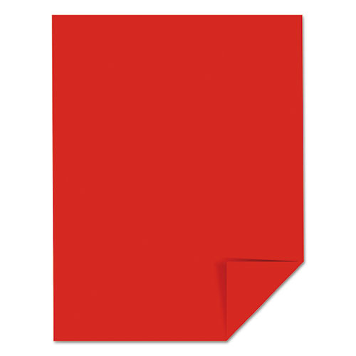 Picture of Color Cardstock, 65lb, 8 1/2 x 11, Re-Entry Red, 250 Sheets