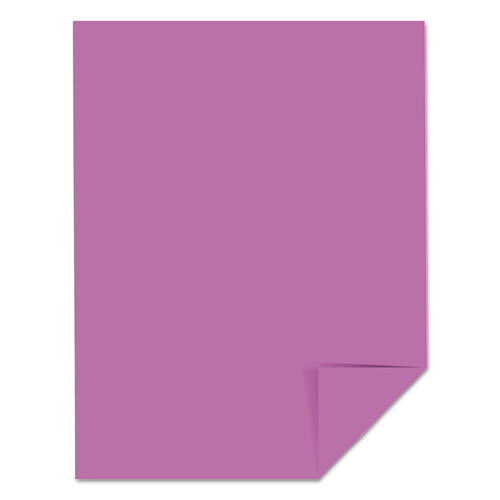 Picture of Color Cardstock, 65 lb Cover Weight, 8.5 x 11, Outrageous Orchid, 250/Pack