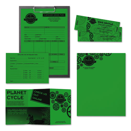 Picture of Color Paper, 24lb, 8 1/2 x 11, Gamma Green, 500 Sheets
