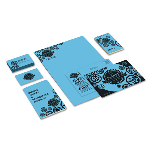 Picture of Color Cardstock, 65lb, 8 1/2 x 11, Lunar Blue, 250 Sheets