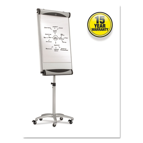 Picture of Euro Premium Mobile Magnetic Easel, 27 x 41, White