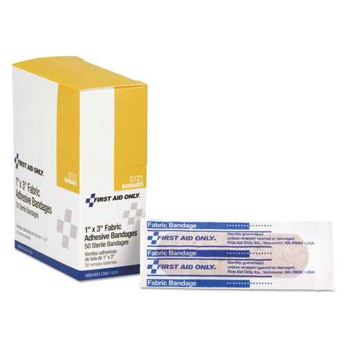 Picture of Fabric Bandages, 1 x 3, 50/Box