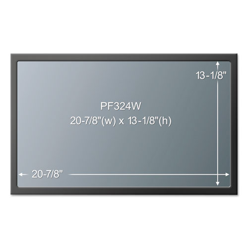 Picture of Framed Desktop Monitor Privacy Filter for 23.6" to 24" Widescreen Flat Panel Monitor, 16:10 Aspect Ratio