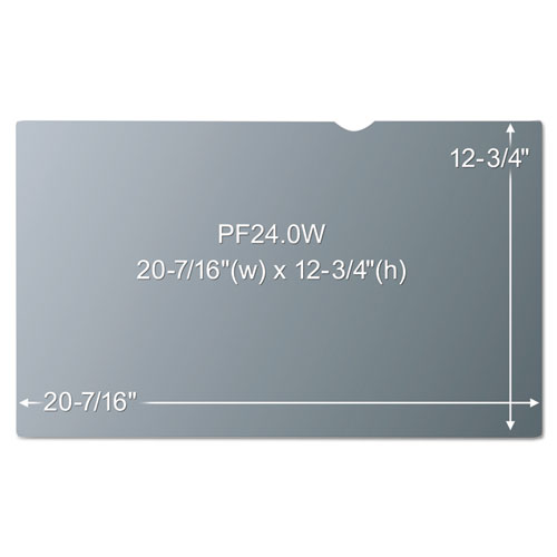 Picture of Frameless Blackout Privacy Filter for 24" Widescreen Flat Panel Monitor, 16:10 Aspect Ratio