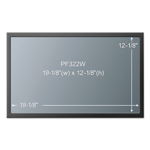 Picture of Framed Desktop Monitor Privacy Filter for Widescreen 21" CRT/21.5" to 22" Flat Panel Monitors, 16:10 Aspect Ratio