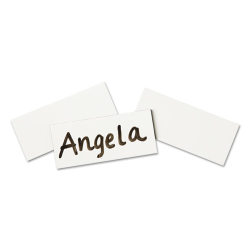Picture of Magnetic Write-On/Wipe-Off Strips, 0.88 x 2, White, 25/Pack