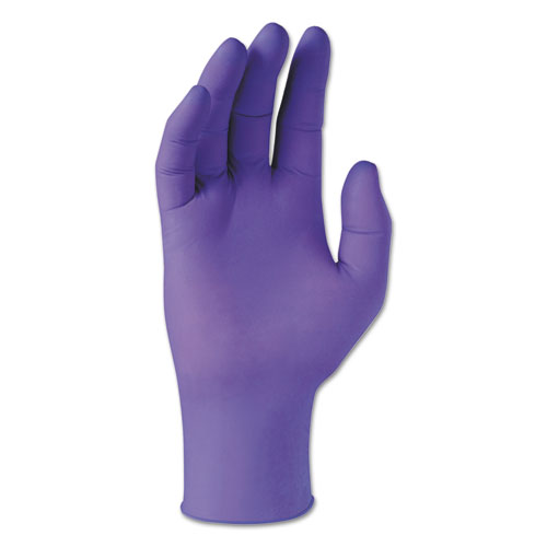Picture of PURPLE NITRILE Exam Gloves, 242 mm Length, X-Small, 6 mil, Purple, 100/Box