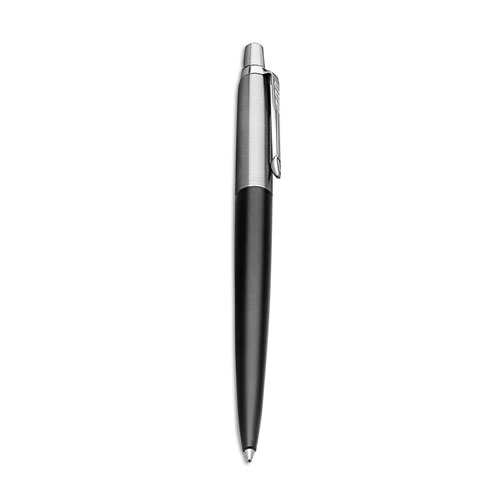 Picture of Jotter Ballpoint Pen, Retractable, Medium 1 mm, Blue Ink, Black/Chrome Barrel