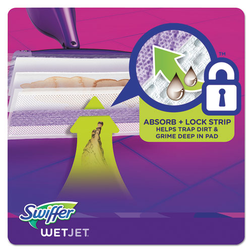 Picture of WetJet System Refill Cloths, 11.3" x 5.4", White, 24/Box