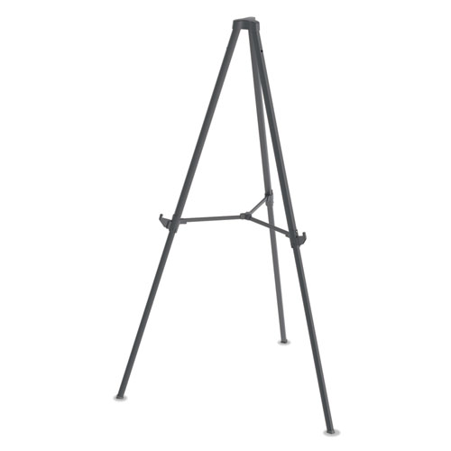 Picture of Quantum Heavy Duty Display Easel, 35.62" to 61.22" High, Plastic, Black