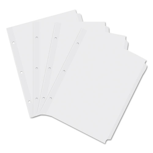 Picture of Self-Tab Index Dividers, 5-Tab, 11 x 8.5, White, 36 Sets