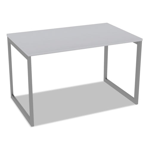 Picture of Alera Open Office Desk Series Adjustable O-Leg Desk Base, 47.25 to 70.78w x 29.5d x 28.5h, Silver