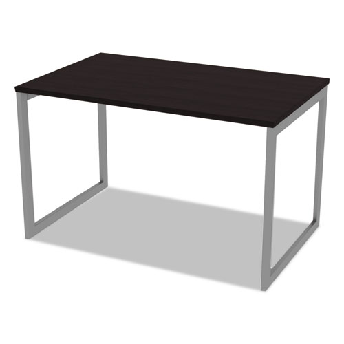 Picture of Alera Open Office Desk Series Adjustable O-Leg Desk Base, 47.25 to 70.78w x 29.5d x 28.5h, Silver