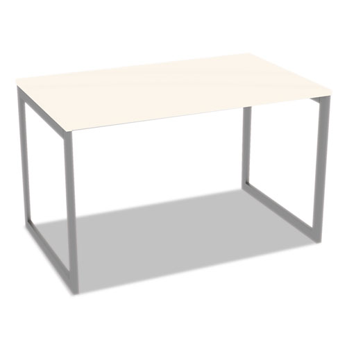 Picture of Alera Open Office Desk Series Adjustable O-Leg Desk Base, 47.25 to 70.78w x 29.5d x 28.5h, Silver