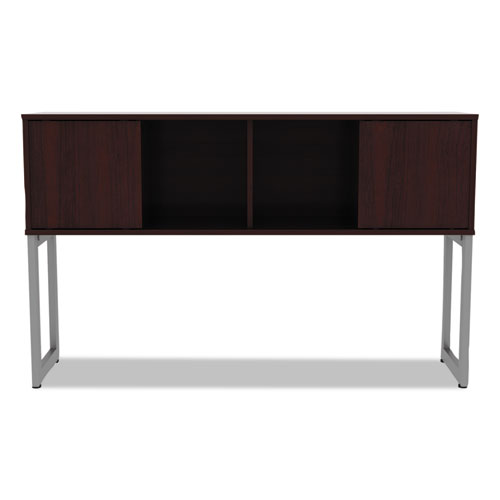 Picture of Alera Open Office Desk Series Hutch, 59w x 15d x 36.38h, Mahogany